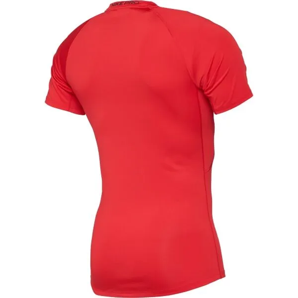 Nike M NP DF TIGHT TOP SS Pánske tréningové tričko, červená, veľkosť