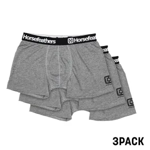 HORSEFEATHERS Boxerky Dynasty 3Pack - heather gray GRAY velikost S