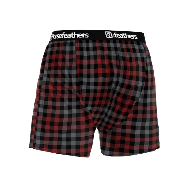 HORSEFEATHERS Trenírky Clay - charcoal RED velikost M