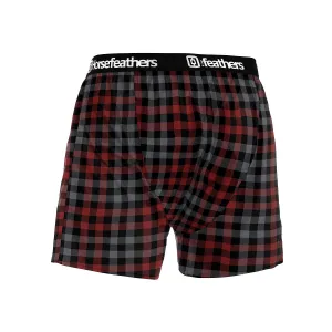 HORSEFEATHERS Trenírky Clay - charcoal RED velikost M