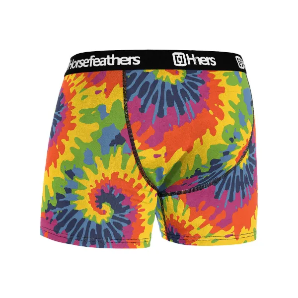 HORSEFEATHERS Boxerky Sidney - tie dye GRAY velikost M