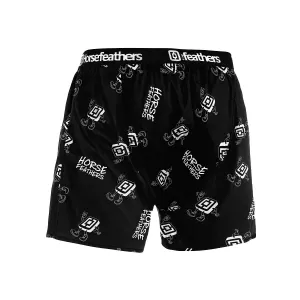 HORSEFEATHERS Trenírky Frazier - logoman BLACK velikost M