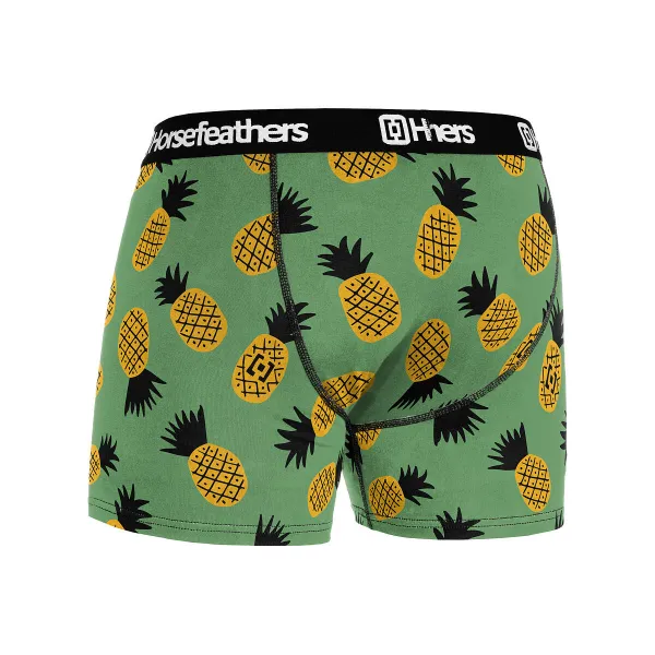 HORSEFEATHERS Boxerky Sidney - pineapple GREEN velikost S