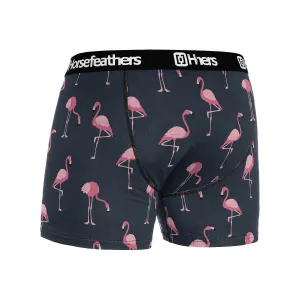 HORSEFEATHERS Boxerky Sidney - flamingos BLUE velikost L