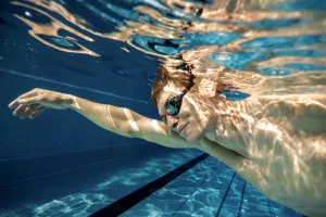 Swimaholic visionrace mirror goggles strieborná