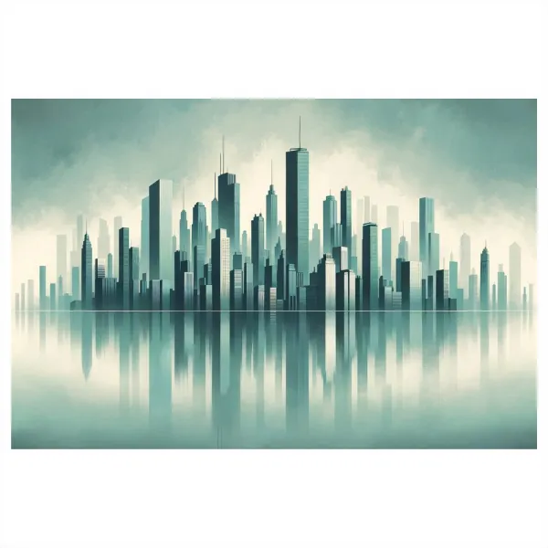 Obraz panoráma moderného mesta