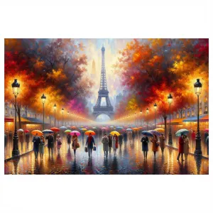 Obraz jesenný Paríž s Eiffelovkou
