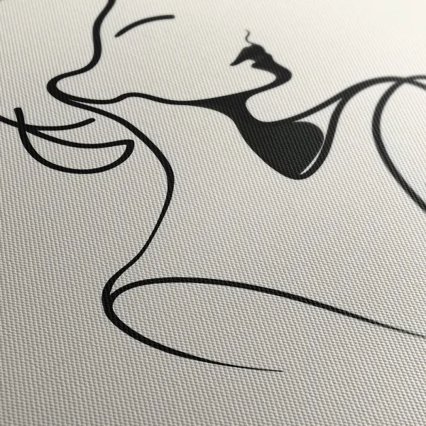 Obraz žena v minimalistických líniách