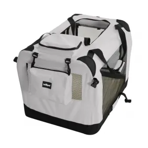 Leopet Prepravný box pre psov XXXL, 102 x 69 x 69 cm, sivý