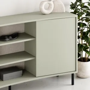Komoda Houseland Frem 150 cm šedo-zelená