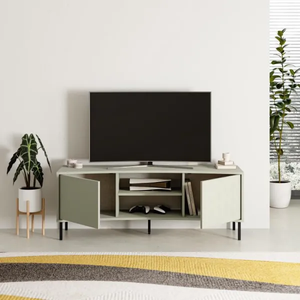 TV stolík Houseland Frem šedo-zelený
