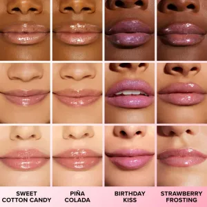 Too Faced Kissing Jelly Lip Oil Gloss olejový lesk na pery pre intenzívnu hydratáciu odtieň Peach Ring 4.5 ml
