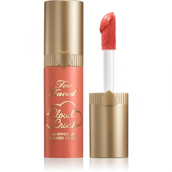 Too Faced Cloud Crush Whipped Lip & Cheek Color tekutá lícenka na pery a líca odtieň Peach Blur 4.3 g