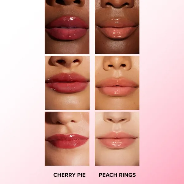 Too Faced Kissing Jelly Lip Oil Gloss olejový lesk na pery pre intenzívnu hydratáciu odtieň Cherry Pie 4.5 ml
