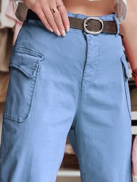 Dámske baggy nohavice GOTRENDI modré