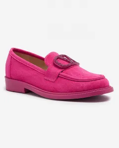 Resti Fuchsia women's moccasins with decoration Fogras- Footwear