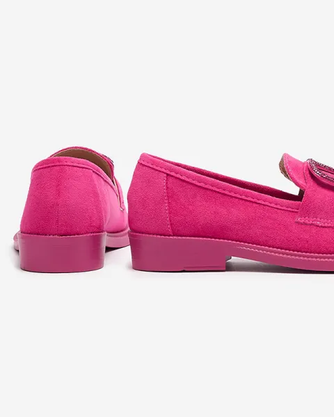 Resti Fuchsia women's moccasins with decoration Fogras- Footwear