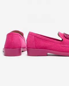 Resti Fuchsia women's moccasins with decoration Fogras- Footwear