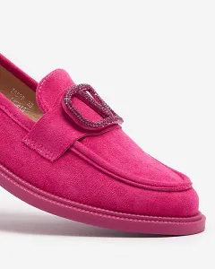 Resti Fuchsia women's moccasins with decoration Fogras- Footwear