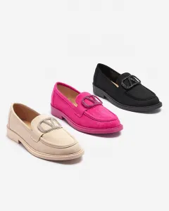 Resti Fuchsia women's moccasins with decoration Fogras- Footwear