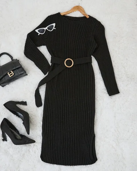 Resti Black women's sweater dress