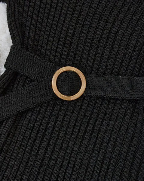 Resti Black women's sweater dress