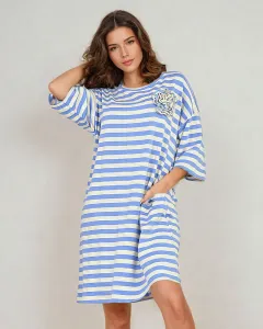 Resti Women's striped oversize midi dress