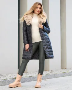 Resti Women's Black Winter Jacket - Clothing