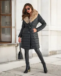 Resti Women's Black Winter Jacket - Clothing