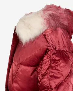 Resti Maroon women's winter jacket with synthetic down fill - Clothing