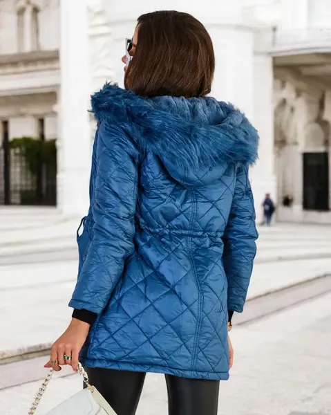 Resti Women's quilted jacket in blue