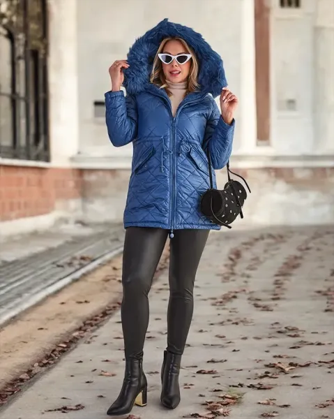 Resti Women's quilted jacket in blue