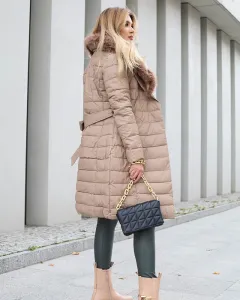 Resti Ladies' brown winter jacket - Clothing