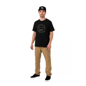 HORSEFEATHERS Tričko Line Circle - black BLACK velikost S