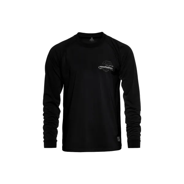 HORSEFEATHERS Tričko Shank LS - black BLACK velikost XXL