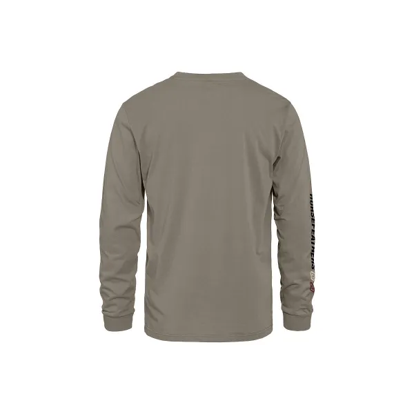 HORSEFEATHERS Tričko Raceway LS - taupe BEIGE velikost S