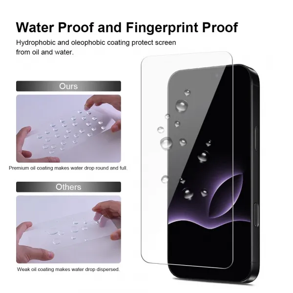JP Mega Pack Tvrdených skiel, 3 sklá na telefón s aplikátorom + 2 sklá na objektív, iPhone 17