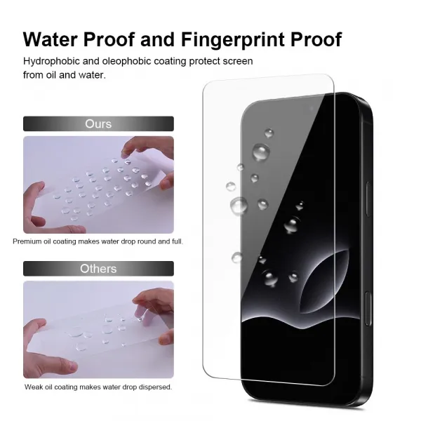 JP Mega Pack Tvrdených skiel, 3 sklá na telefón s aplikátorom + 2 sklá na objektív, iPhone 17 Pro