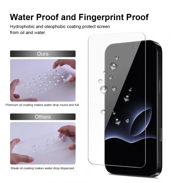 JP Mega Pack Tvrdených skiel, 3 sklá na telefón s aplikátorom + 2 sklá na objektív, iPhone 17 Pro Max