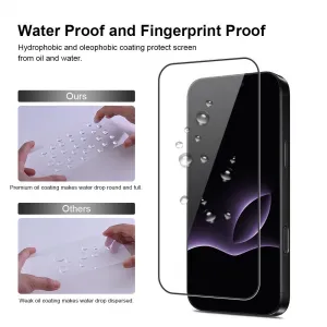 JP Full Pack Tvrdených skiel, 2x 3D sklo s aplikátorom + 2x sklo na objektív, iPhone 17