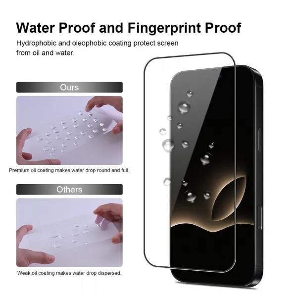 JP Full Pack Tvrdených skiel, 2x 3D sklo s aplikátorom + 2x sklo na objektív, iPhone Air