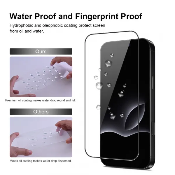 JP Full Pack Tvrdených skiel, 2x 3D sklo s aplikátorom + 2x sklo na objektív, iPhone 17 Pro