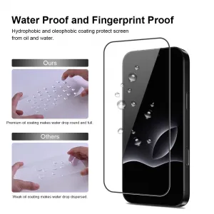 JP Full Pack Tvrdených skiel, 2x 3D sklo s aplikátorom + 2x sklo na objektív, iPhone 17 Pro