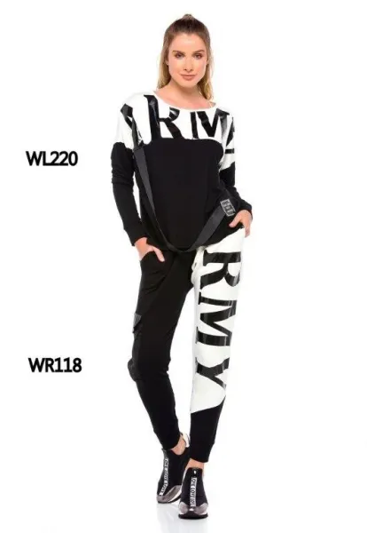 Dámske tepláky CIPO & BAXX WR118 BLACK Farba: Čierna, Konfekčná veľkosť: M