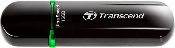 TRANSCEND Flash disk 16GB JetFlash®600, USB 2.0 (R:32/W:16 MB/s) čierna/zelená