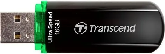 TRANSCEND Flash disk 16GB JetFlash®600, USB 2.0 (R:32/W:16 MB/s) čierna/zelená