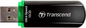 TRANSCEND Flash disk 16GB JetFlash®600, USB 2.0 (R:32/W:16 MB/s) čierna/zelená