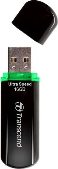 TRANSCEND Flash disk 16GB JetFlash®600, USB 2.0 (R:32/W:16 MB/s) čierna/zelená