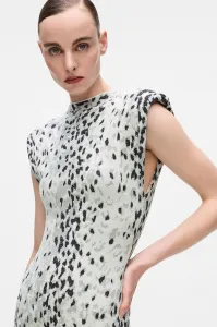 Šaty Karl Lagerfeld Snow Leo Jacquard Knit Dress Aop Karl Snow Leopard