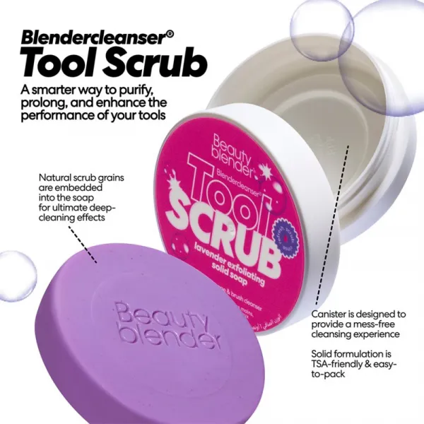 beautyblender® Tool Scrub Lavender tuhý čistič na make-up hubky a štetce 28.3 g